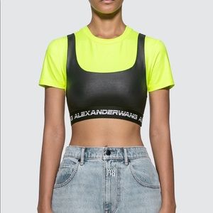 Alexander Wang “ Wash and Go Satin Jersey top”